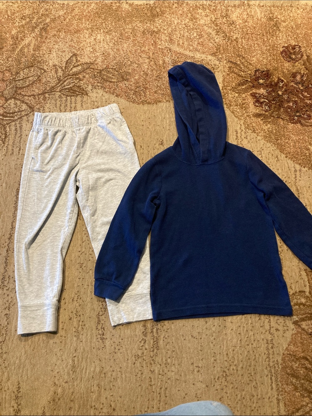 Carter's Navy Hoodie with Light Gray Joggers
